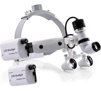 KASHSURG Loupe de phare dentaire sans fil 10 W chirurgicale LED Lampe frontale portable Blanc