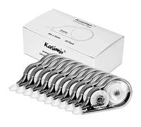 Kasimir Rubans Correcteurs souris correcteur blanc avec capuchon Boîte de 10 Easy Refill Roller correcteur 5mm x 8m Mini fantaisie mignon Roller de colle Valeur Pack Modèle