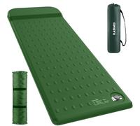 KASIMO Matelas Camping 1 Place R-Value 9,5, Matelas Autogonflant en Mousse à Mémoire Extra Épaisse, Matelas Trekking Ultra Léger avec Oreiller, Matelas Randonnée Utile en Extérieur Auto & Tente