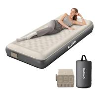 KASIMO Matelas Gonflable 1 Place, Pompe Électrique sans Fil Intégrée, Matelas Gonflables TPU Matériau, Gonflage Rapide 2 Min, Lit Gonflable 90x190x22cm pour Camping et Invités