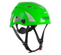 KASK Casque de protection Superplasma HI VIZ - Casque de travail, molette, bandes réfléchissantes, EN 397, Couleur: vert clair