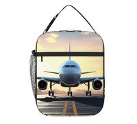 kaslhsQ Boîte à déjeuner en forme d'avion pour garçons - Sac à déjeuner amusant pour homme et femme - Réutilisable - Isotherme - Simplement moderne - Étanche - Sac fourre-tout isotherme