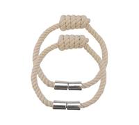 Kasmole Attaches pour Rideaux - 2 Pièces Attaches Magnétiques en Corde Tressée pour Rideaux | pour,Utilisable pour Lieu De Travail Restaurant Dortoir Appartement Cuisine Chambre À