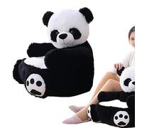 Kasmole Chaise d'accoudoir Panda pour | Fauteuil rembourré en Peluche canapé pour Assis - Siège de Soutien pour Animaux, canapé rembourré Doux pour, Cadeau pour pour Filles, garçons, Cadeaux