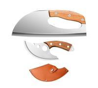 Kasmole Couteau à Viande | Couperet Forgé à la Main - Lot de 2 couperets de cuisine pour légumes - Pour désosser, hacher, trancher, découper, en intérieur et extérieur,