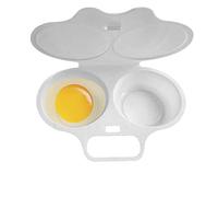 Kasmole Cuiseur à Oeufs pour Micro-Ondes - Machine à Omelette -Ondes à 2 cavités - Cuiseur à Vapeur d'œufs, gagnez du Temps pour Le maïs, Les œufs au Plat, Les sandwic, Les œufs à la