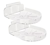 Kasmole Étagère Murale Compacte,Support Double pour Moniteur Bébé | Support Fixation Murale Sécurité - Rangement Caméra pour Chambre Enfant, Appartements, Intérieur/Extérieur, Petits Espaces