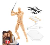 Kasmole Figurines en Stop Motion, modèle de Figurine d'artiste,Figurines d'action réalistes pour Stop Motion - Figurine d'action Portable pour Artistes, modèle de Figurine Polyvalent pour la