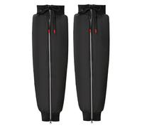 Kasmole Genouillères moto | Genouillère d'hiver chaude Genouillère thermique pour moto Couvre-legging pour équipement protection contre neige chaude en hiver - avec fermeture éclair réfléchissante