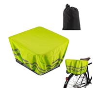 Kasmole Housse Pluie pour Panier De Vélo,Housse De Pluie Étanche avec Bande Réfléchissante | Bâche Protectrice À Bande Réfléchissante pour Sacoche Trajets Quotidiens Loisirs Randonnées Camping Moto