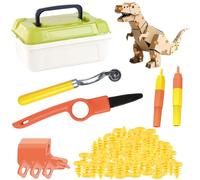 Kasmole Kit Construction Carton | Trousse à Outils de Découpe Carton avec Coffret - Jouets Éducatifs d'apprentissage De La Construction pour Fils Filles Famille