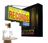 Kasmole Lumière Murale Rétro Pour Studio d'Enregistrement,Applique Murale LED Pour Magasin de Disques | Éclairage En Forme De Platine Vinyle Pour Salon Café Restaurant