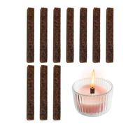 Kasmole Mèches en Bois pour la Fabrication de Bougies | Mèches de Bougies en Bois Naturel découpables Mèches de Bougies parfumées sans fumée - pour fabriquer Vos Propres Bougies