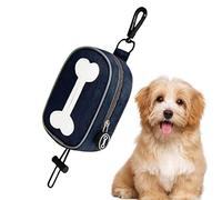 Kasmole Sac à Caca pour Chien - Porte-Sac à crottes Chien à Motif d'os | Distributeur réutilisable d'attaches Laisse avec Fournitures pour Animaux Compagnie à Clipser pour Les