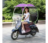 KASOI Housse de protection solaire universelle pour moto, pare-soleil pour scooter, housse de pluie imperméable, parapluie pliant imperméable pour scooter de mobilité, violet