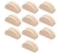 Kasoud Lot de 10 porte-photos en bois semi-circulaire pour tables, design moderne pour mariage, banquet, anniversaire de mariage, fête d'anniversaire