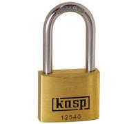 Kasp 125 Cadenas en Laiton de qualité supérieure - 40 x 40 mm - Longue Anse - KA25405 - Clés identiques