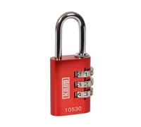 Cadenas Kasp K10530REDD rouge avec serrure à combinaison