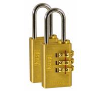 Kasp K11020D2 Cadenas en laiton à combinaison 20 mm Par 2