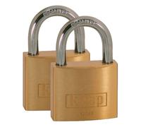 Kasp K12040D2 Cadenas Laiton - 40 MM - Paquet Double - comme Verrouillé