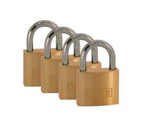 Kasp K12040D4 Cadenas Laiton - 40 MM - Quad-Pack - comme Verrouillé