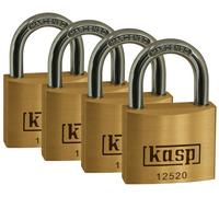 Kasp Security Cadenas K12520D4 en laiton 20 mm or-jaune avec serrure à clé