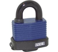 Kasp K13545D Cadenas 63 mm fermeture différente bleu avec serrure à clé