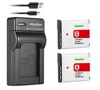 Kastar Batterie NP-BG1 / NP-FG1 (lot de 2) + chargeur USB fin compatible avec les appareils photo Sony Cyber-Shot - Vérifiez le modèle de batterie avant l'achat