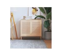 vidaXL Portes d'armoire à persiennes 2 pcs 61,5x39,4 cm pin massif