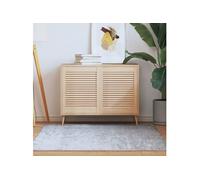 vidaXL Portes à persiennes 2 pcs Bois de pin massif 61,5x49,4 cm