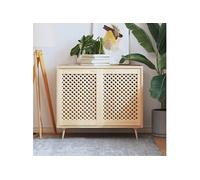 vidaXL Portes d'armoires en treillis 2 pcs 49,5x69 cm pin massif