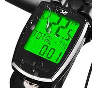 KASTEWILL Compteur de Vélo sans Fil, étanche Ordinateur de Vélo avec Français Rétroéclairage LCD HD D'affichage de L'écran Compteur Kilométrique de Vitesse et Odomètre de Route Chronomètre de Vélo