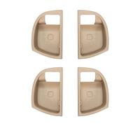KASturrboo Lot de 4 panneaux de garniture de poignée de porte intérieure beige pour Hyundai Santa Fe 2007-2012 avant arrière côté conducteur passager