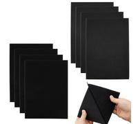 KASURE 4 Paires Scratch a Coudre pour Tissu, 20 x 30 cm Non Adhésif Bande Scratch Autocollant Double Face, Noir Nylon Bande Auto Agrippante, Pour Tissus, Textiles, Vêtements et Câble Gestion