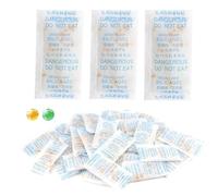 Kasure 40 Pcs Silica Gel Sachet, Sachet Anti Humidité,10g Gel de Silice Réutilisable avec Indicateur Orange/Vert, Silica Gel Sachet Absorbeur D'humidité pour Caméra, Aliments, Armoire, Chaussures