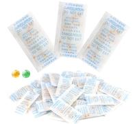 Kasure Sachets Anti Humidité 1g x 250 Pcs - Gel de Silice Réutilisable avec Indicateur Orange/Vert, Absorbeur d’Humidité pour Caméra, Aliments, Armoire, Chaussures, Filament 3D