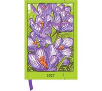 Kat Menschik - Flowers - Crocus 2027: Buchkalender 10x15 cm - Wochenplaner mit Magnetverschluss, Leseband, internationalen Feiertagen & Orga- und Noitzteil für Kunst- & Blumenliebhaber