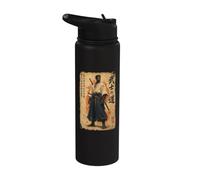 Katana Afro Samurai Warrior Anime Japonais Black Pride Stainless Steel Insulated Water Bottle