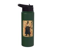 Katana Afro Samurai Warrior Anime Japonais Black Pride Stainless Steel Insulated Water Bottle