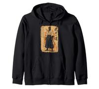 Katana Afro Samurai Warrior Anime Japonais Black Pride Sweat à Capuche