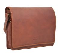 Katana - Besace homme en cuir - marron - 38.5 x 30 x 7 cm - Marron