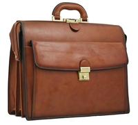 Katana - Cartable américain en Cuir - Marron - 44 x 32 x 18 cm - Marron