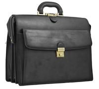 Katana - Cartable américain en cuir - noir - 44 x 32 x 18 cm - Noir
