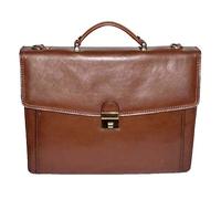 KATANA cartable porte document serviette en cuir à 1 soufflet réf 68124 (2 couleurs disponible) (marron)