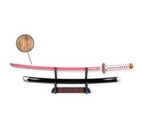 Katana Demon Slayer Kanao Tsuyuri - Epée Lame Bois - Support Japonais Inclus G