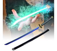 Katana Demon Slayer Lumineuse de 40 Pouces, Épée à Vapeur Anime Cosplay Taille Réelle, Katana Japonais Original, Sabre Laser LED Samouraï, Cadeau Style-J