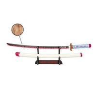 Katana Demon Slayer Mitsuri Kanroji 95cm - Lame Bois - Support Japonais Inclus G