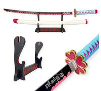 Katana Demon Slayer Mitsuri Kanroji - Epée Lame Bois - Support Japonais Inclus