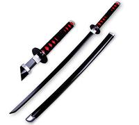 Katana Demon Slayer Tanjiro 104 Cm Cosplay Anime Katana Japonais en Bois Sabre Japonais Fait À La Main Katana Fans D'Anime Accessoires d'halloween Cadeau d'anniversaire