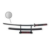 Katana Demon Slayer Tanjiro Kamado Black Nichirin - Epée Lame Métal - Support Japonais Inclus G